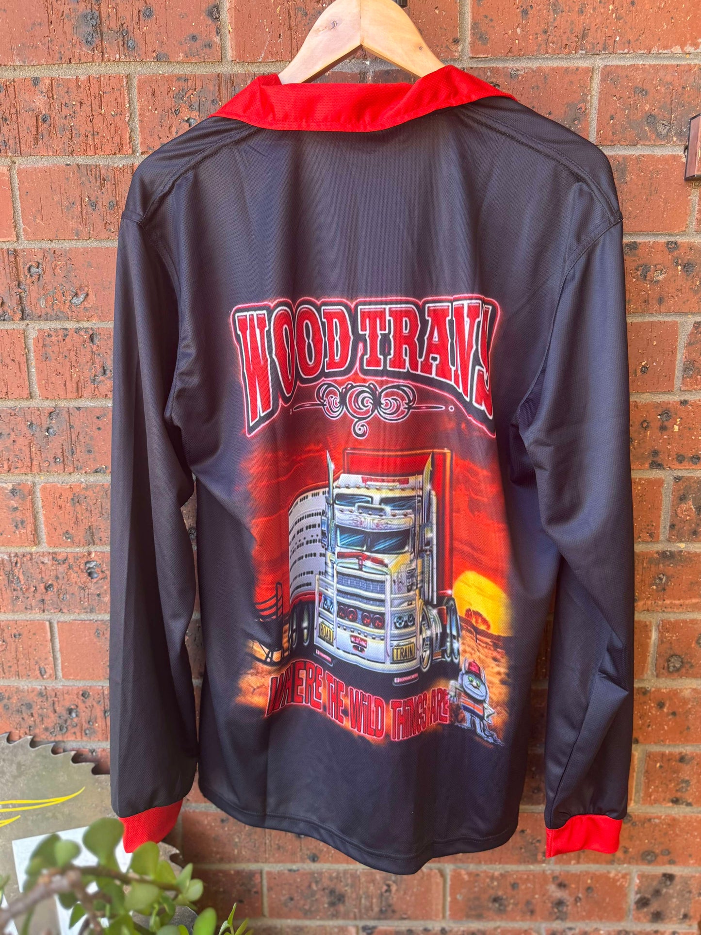 Wood Trans Fishing Shirts - 659 "Where the Wild Things Are" Design
