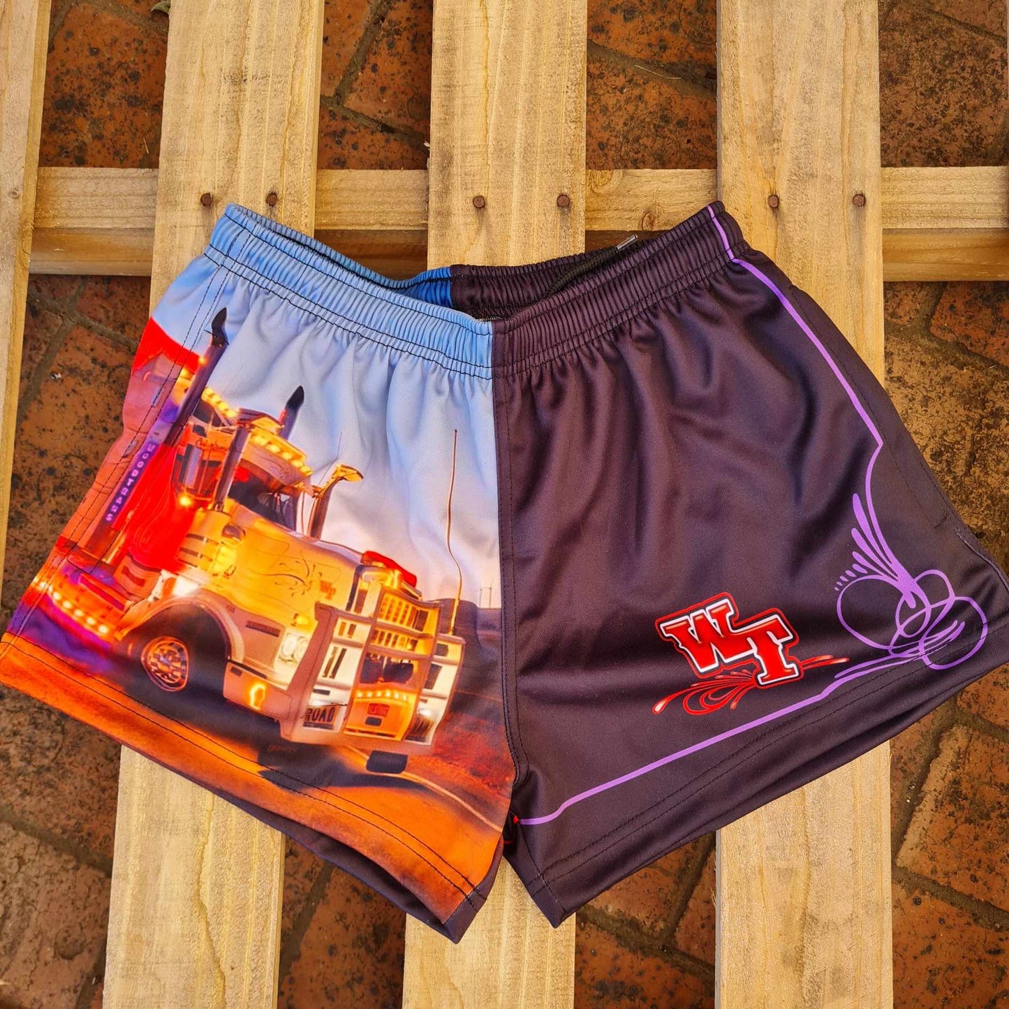 Wood Trans Shorts - Wild Thing (with zip pocket)
